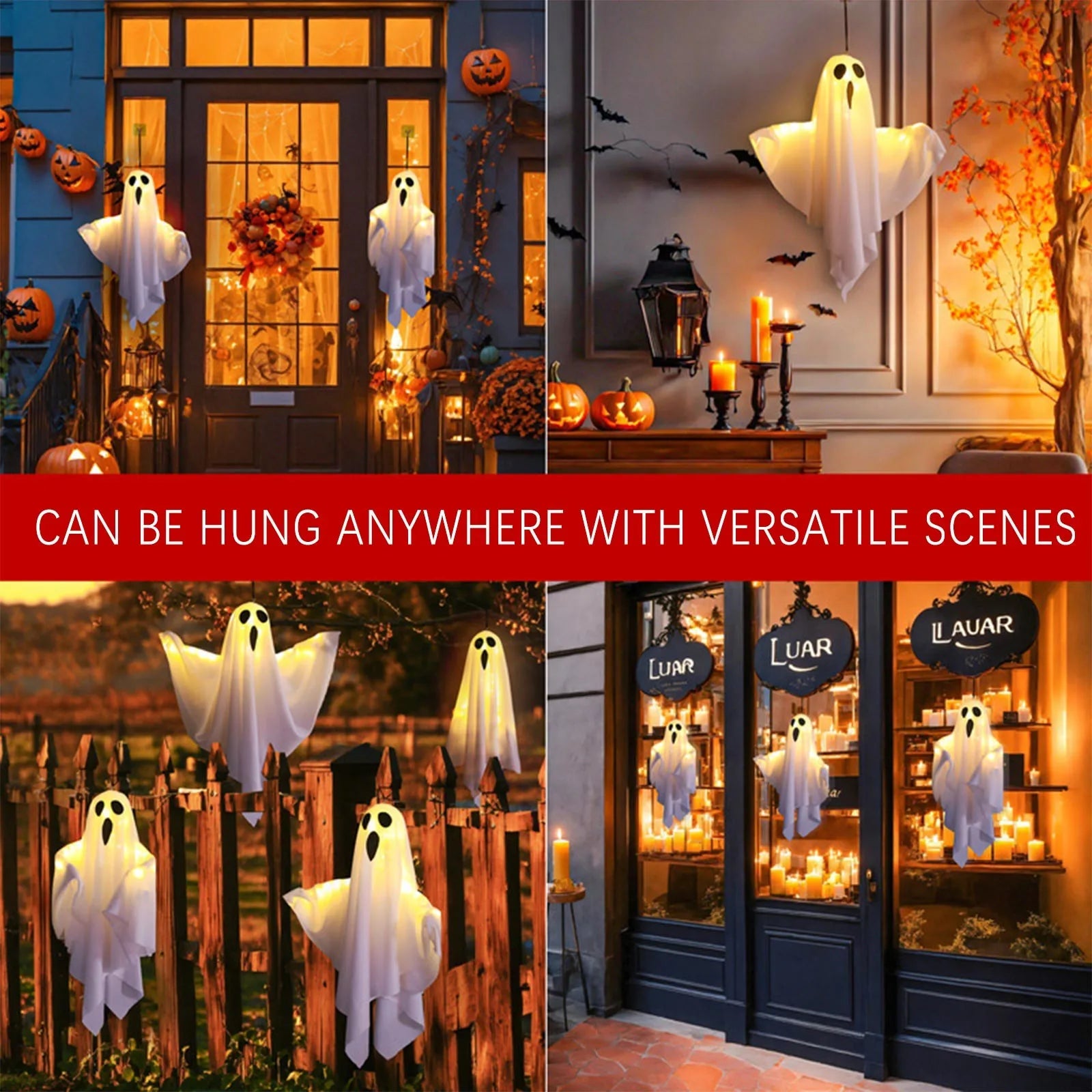 🔥Halloween Pre Sale 50% OFF – 👻 Light-Up Hanging Ghosts