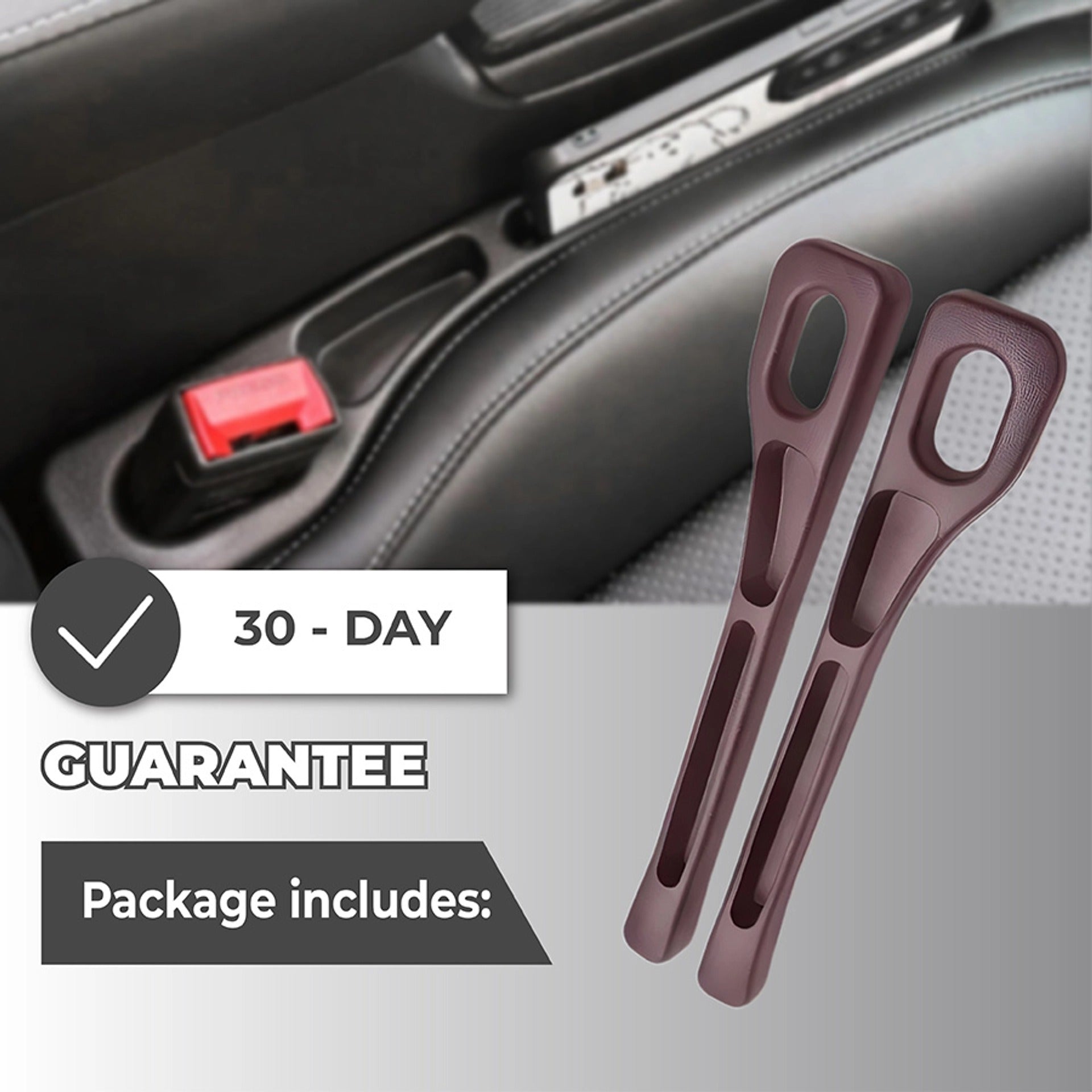🔥Last Day 50% OFF🔥Universal Car Seat Gap Filler Strip – Anti-Drop Pad with Seatbelt Slot